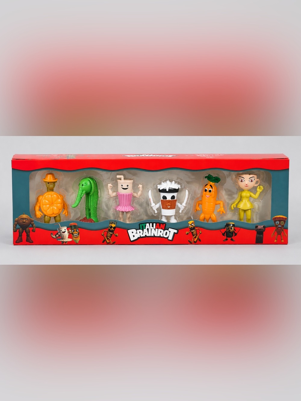 Italian Brainrot Meme Figure Set Collectible Character Toy Pack